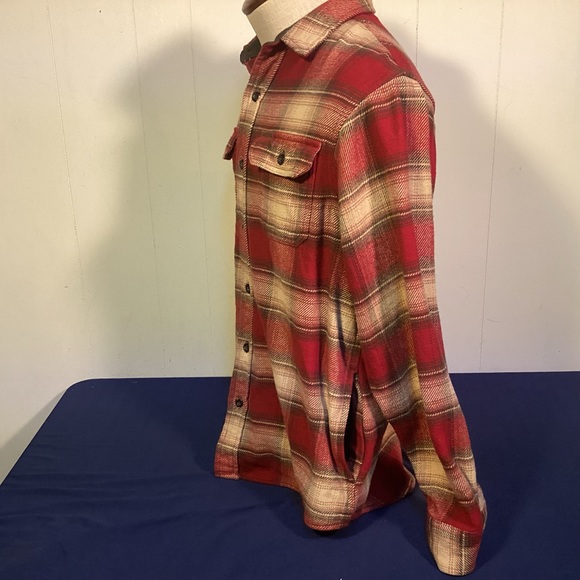 Orvis Flannel Shirt Jacket with side pockets mens size medium - Picture 5 of 10
